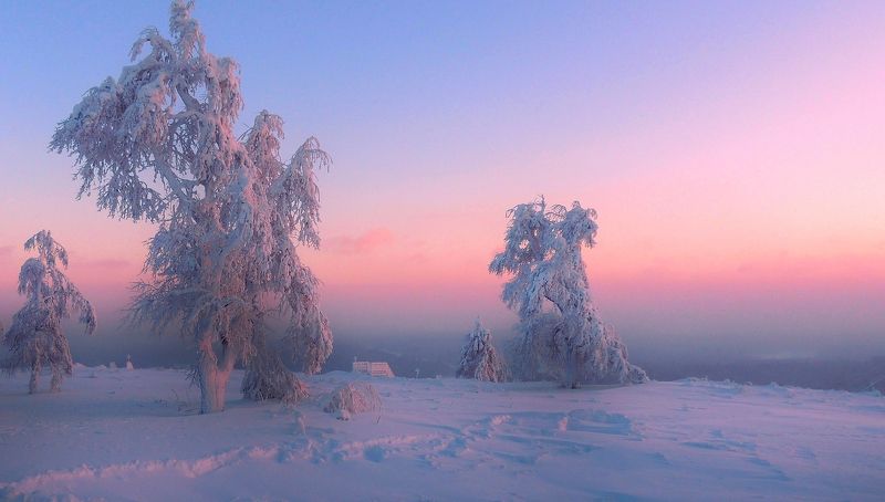пермский край, гора белая, свято николаевский мужской монастырь Морозное безмолвие...photo preview