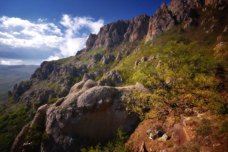 крым, пейзаж, день, горы, небо Крымские горыphoto preview
