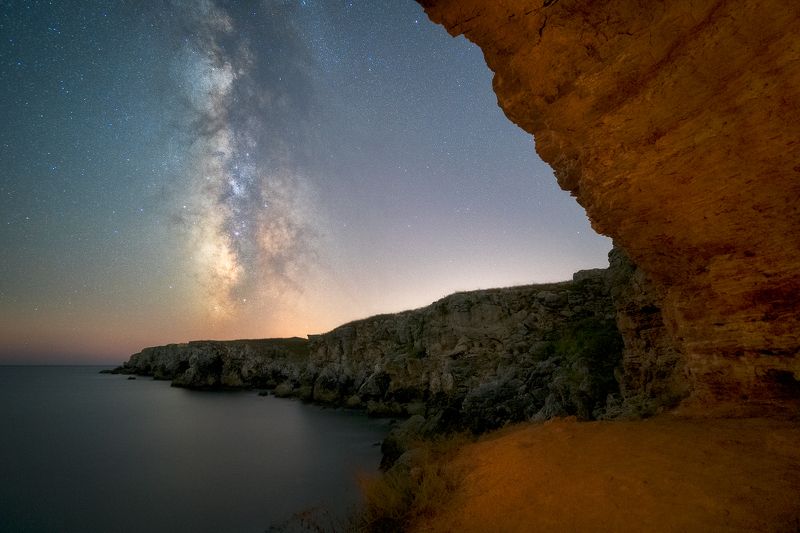 Simple nightscape shot from Black sea coast of Bulgariaphoto preview