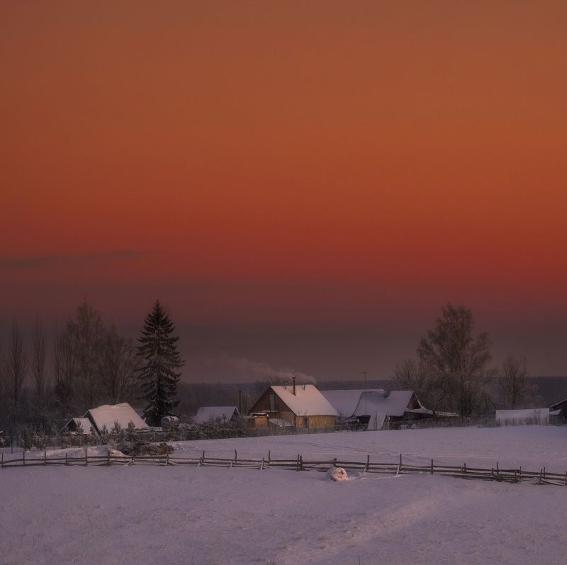 Зимний хуторок