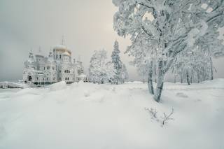 Белая зима на Белой горе