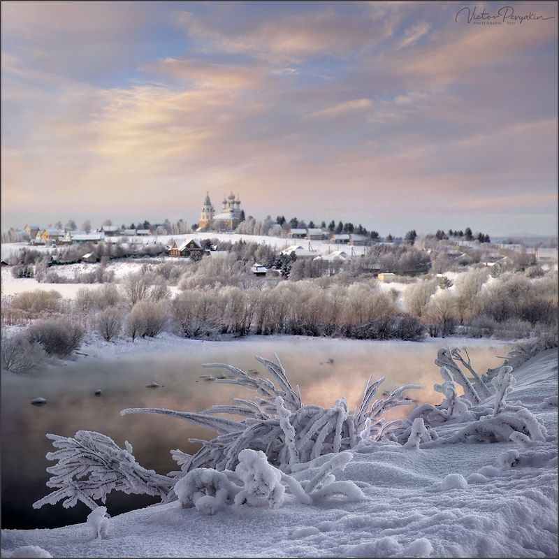 Зимний русский пейзаж...photo preview