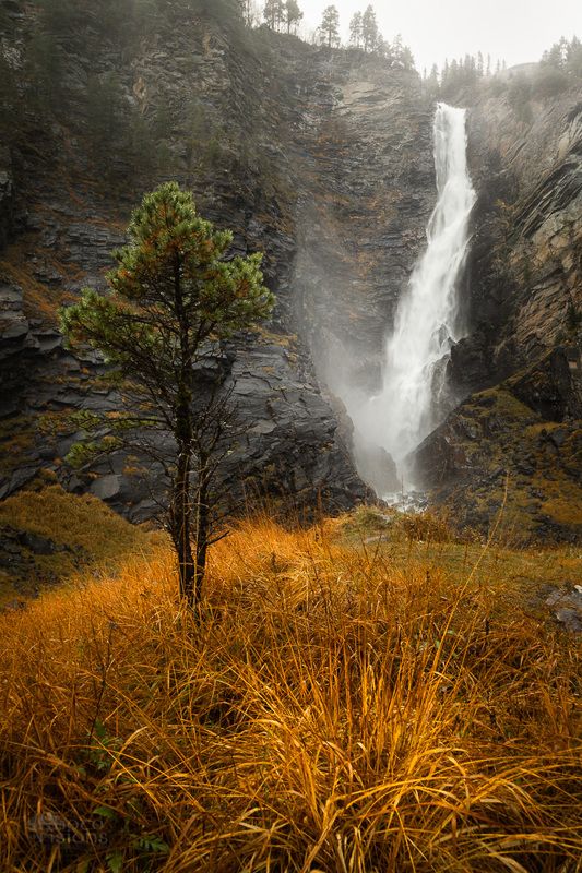 waterfall,norway,mountains,trollheimen,falls,autumn, Svøufalletphoto preview