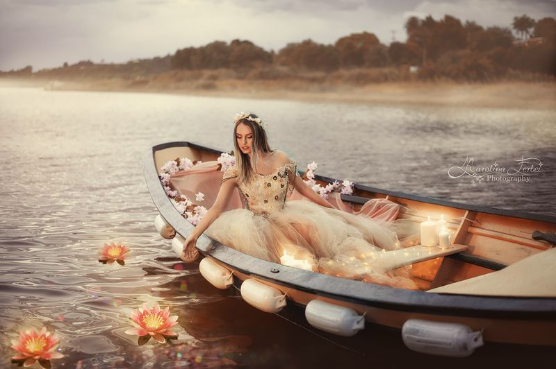 Girl in a boat