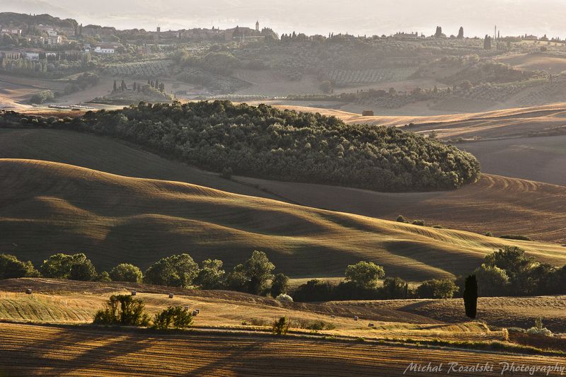 Val d'Orcia in sunset
