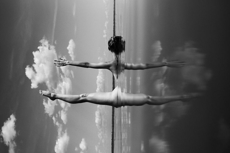 art nude, fine art nude, reflection, bw nude photo, conceptual nude Expanse 3photo preview
