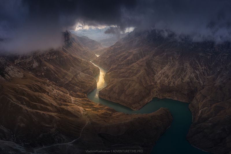 дагестан, сулакский каньон, горы, дрон Каньонphoto preview