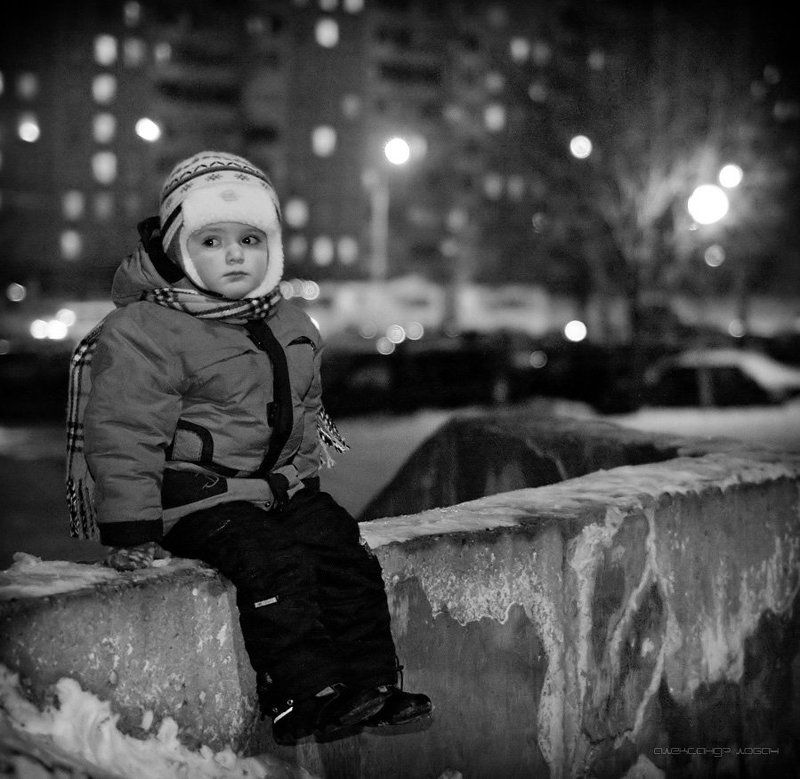 дети,зима,вечер photo preview
