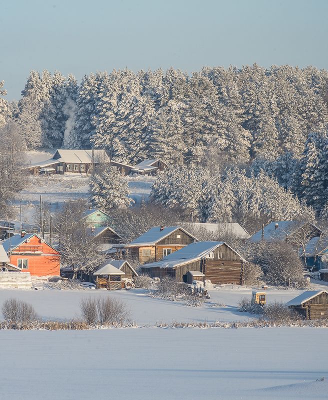 Зимняя деревня.photo preview