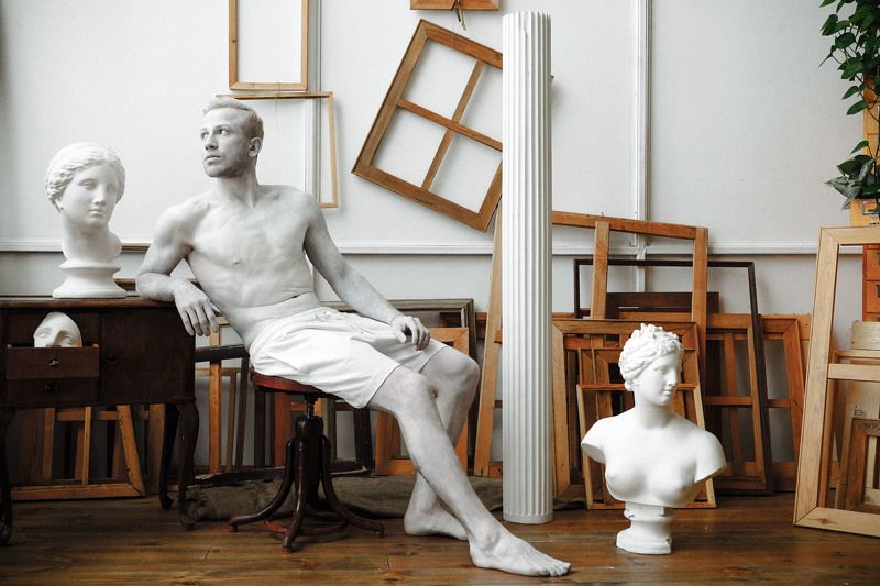 portrait, statue, white Egorphoto preview