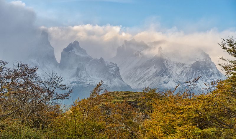 Горы Торрес Дель Пайне, Патагония,Чили