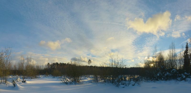 Небеса подмосковной зимыphoto preview