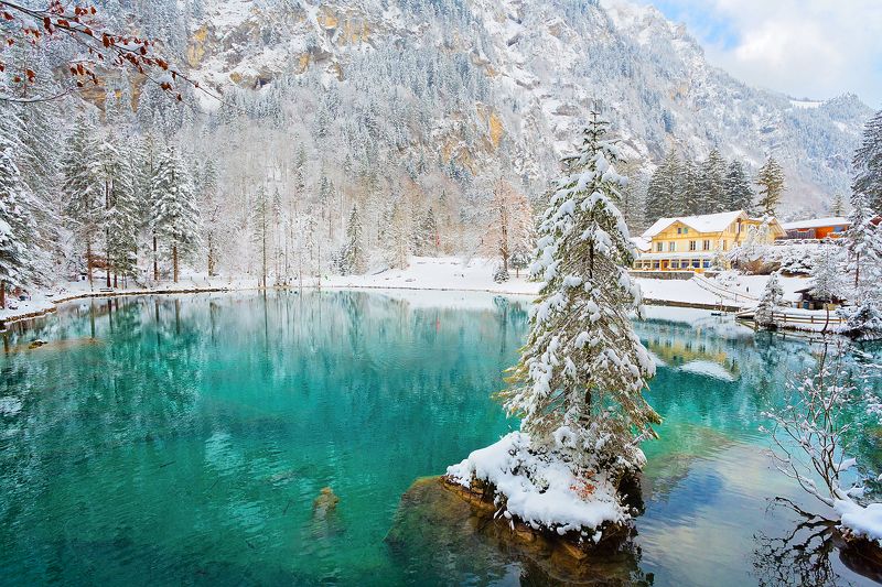 Озеро в Бернском нагорье, Швейцария