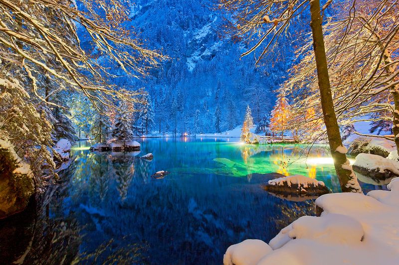 Озеро в Бернском нагорье, Швейцария