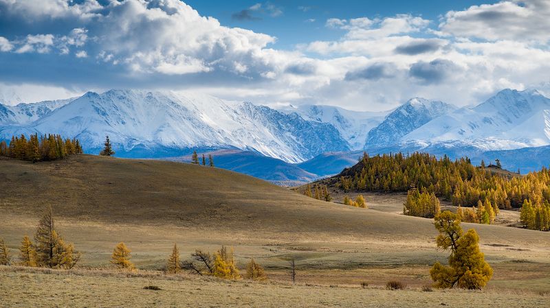 пейзаж, горы, облака, осень, Горный Алтай Осень Горного Алтая photo preview