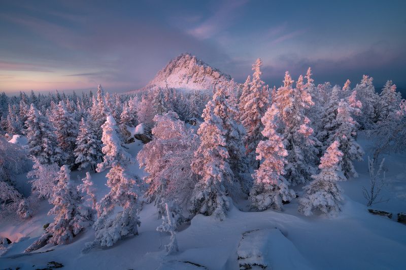 урал, горы, таганай, зима Откликной гребеньphoto preview