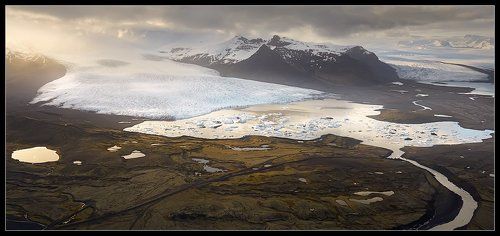 Ледник юга Исландии.