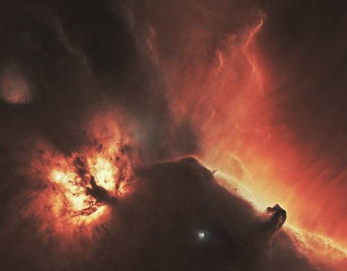 Horse Head Nebula in narrowband (starless)