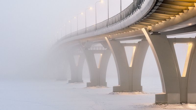 санкт-петербург, яхтенный мост Гимн бетонуphoto preview
