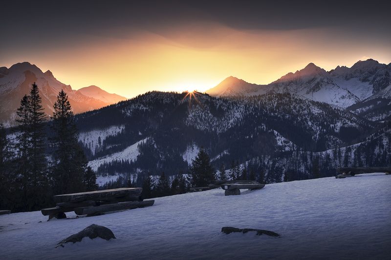 Sunrise in the Tatras