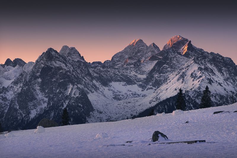 Tatra Mountains at sunrise