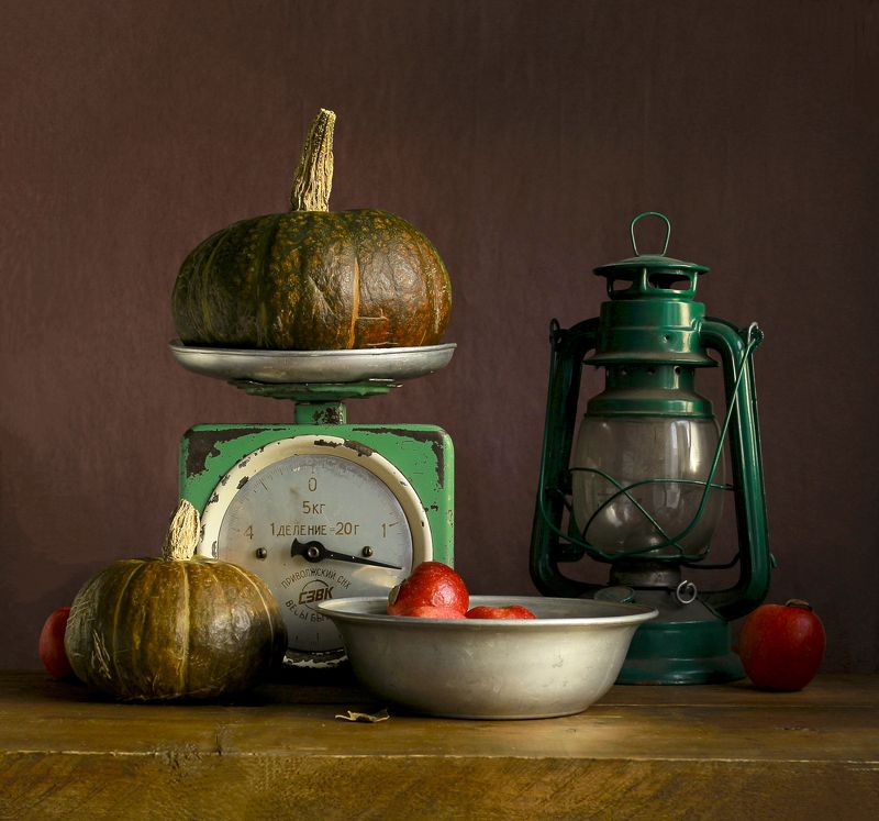 натюрморт, фотонатюрморт, осень, овощи, тыква, яблоки,  наталья казанцева Осеннееphoto preview