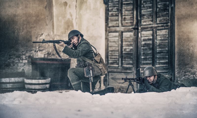 military, war, soldier, weapons, winter, snow, nikon photo preview