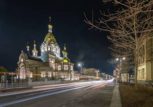 Собор Покрова Пресвятой Богородицы. Ночной Севастополь