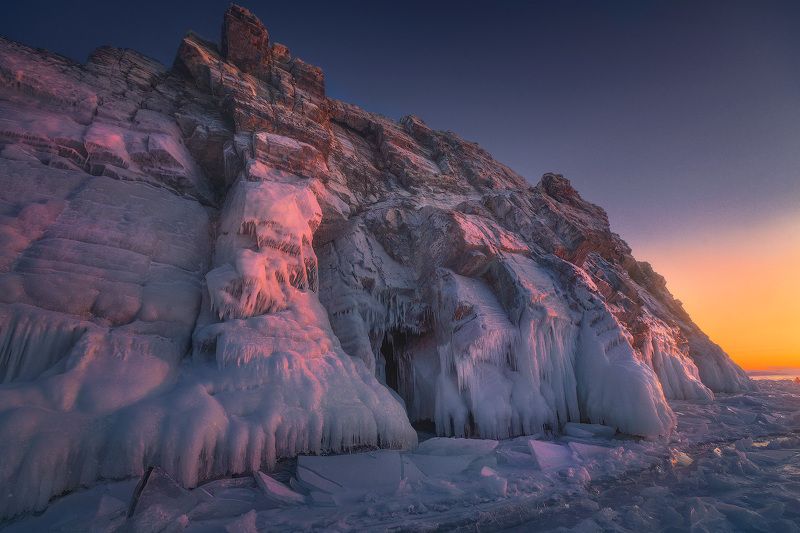 байкал, зима, сибирь Байкальский домикphoto preview