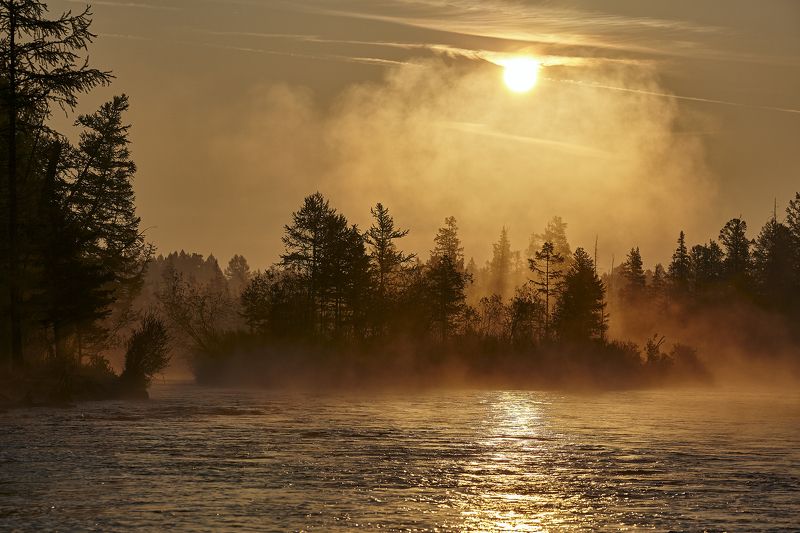 Рассвет на речке Жомболокphoto preview