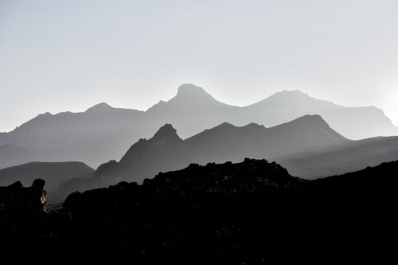 горы, рассвет, кабардино-балкария, чегемское ущелье, булунгу Storm in the mountainsphoto preview