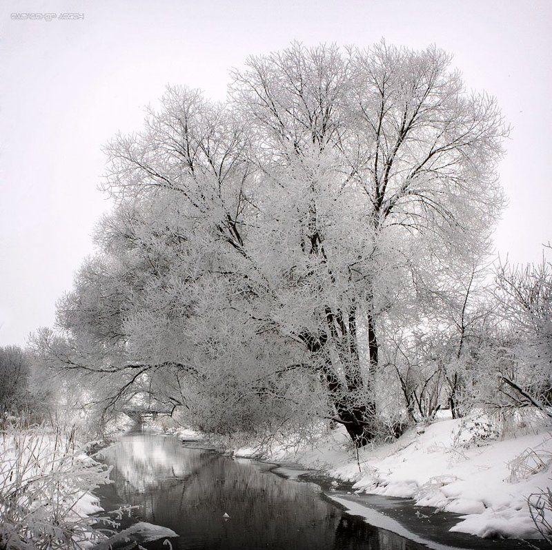 зима,река Зимние краски...photo preview