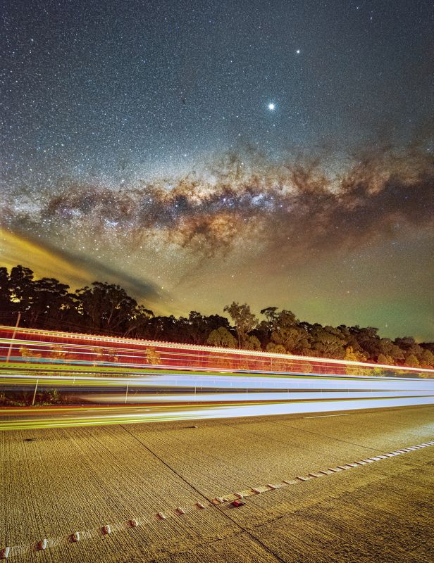 #nightscape #milkyway #love #stars #nikon #australia Stars with light trailsphoto preview