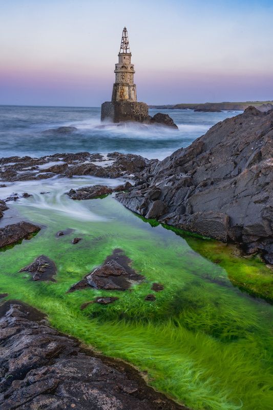 lighthouse nature art  Ahtopol lighhouse 2 photo preview