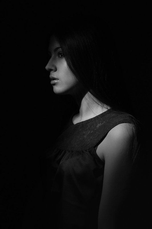 Dark, Girl, Portrait, Портрет, Портрет девушки, Черно-белое lisaphoto preview