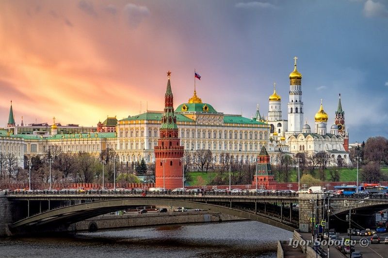 Закат у Кремля