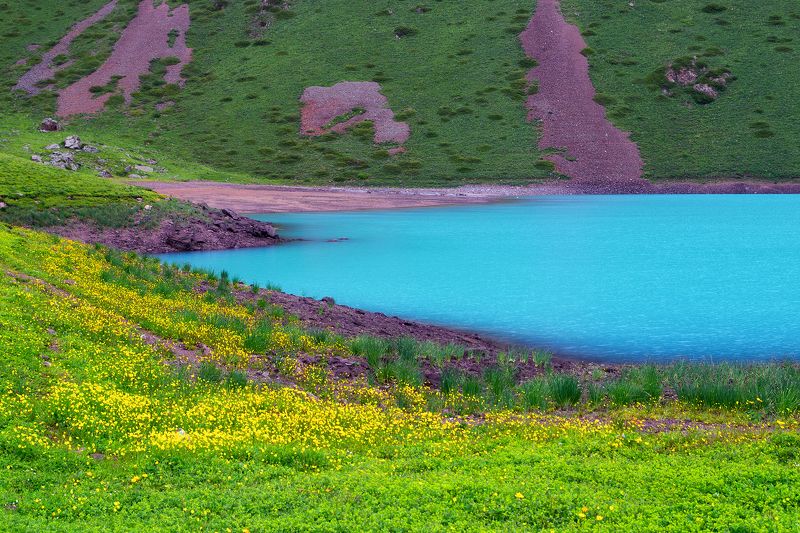 кыргызстан,горы, озеро кель-тор Магия бирюзыphoto preview