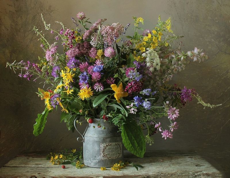 натюрморт, цветы, полевые цветы, лето, марина филатова ***photo preview