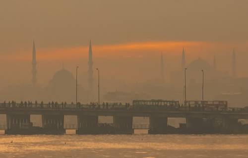 Fogy morning at İstanbul