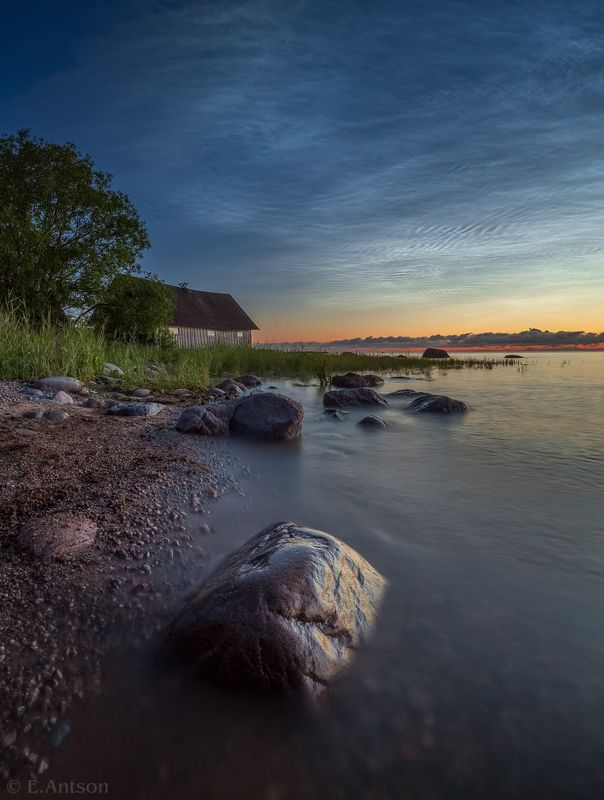 пейзаж, природа, море, эстония Ночь у заливаphoto preview