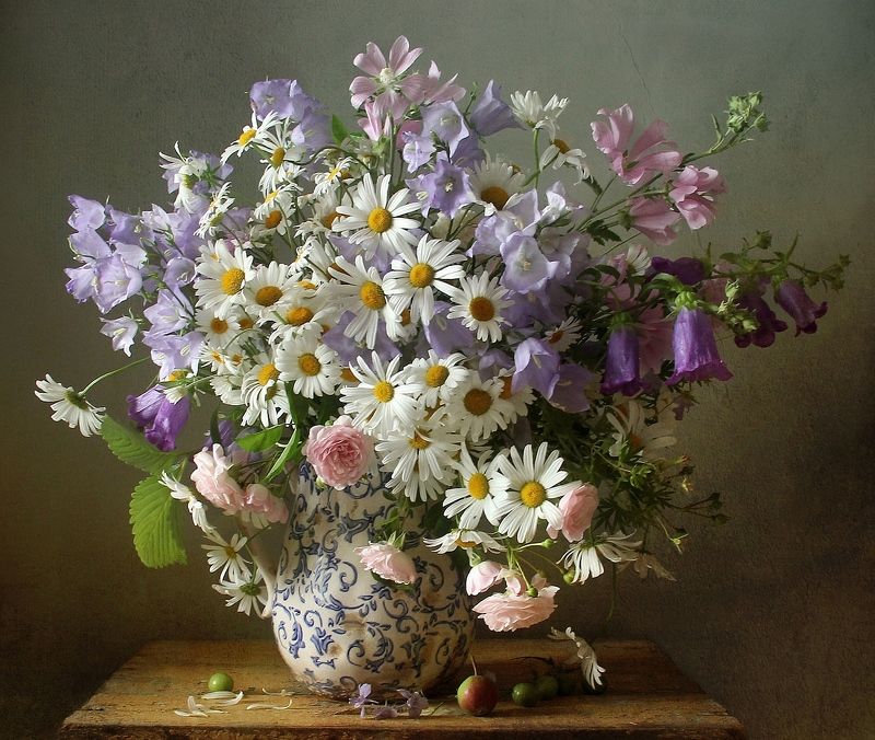 натюрморт, цветы, полевые цветы, лето, марина филатова ***photo preview