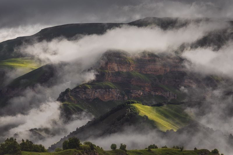 кавказ, горы, пейзаж, россия Туманный Кавказphoto preview