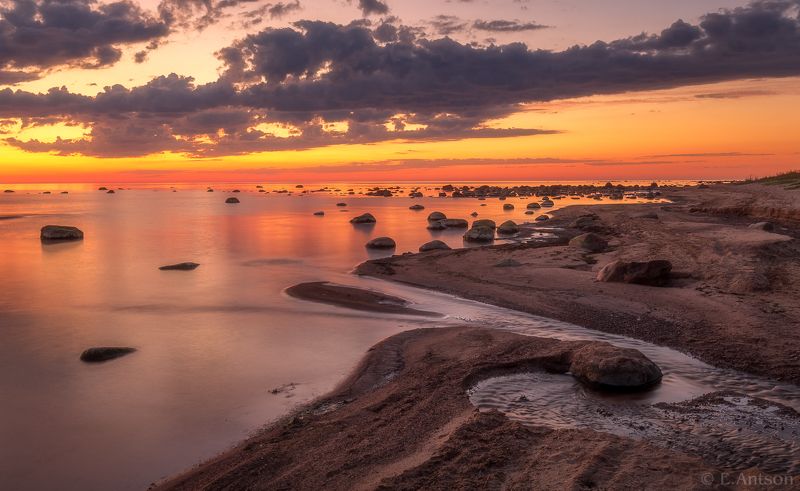 пейзаж, природа, море, эстония, elvis antson Море перед рассветомphoto preview