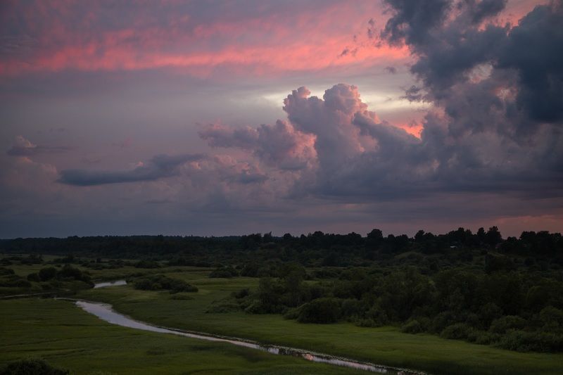 закат Кучевые облакаphoto preview