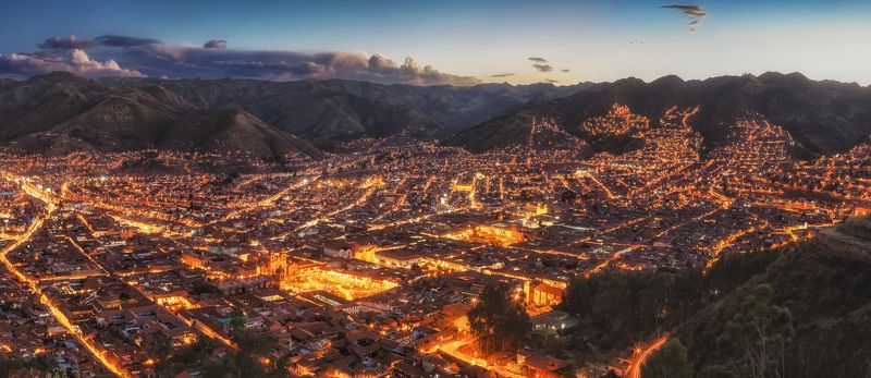cusco, peru, inca, eruption, куско, перу, инки, ночь, лава, извержение Cusco eruptionphoto preview