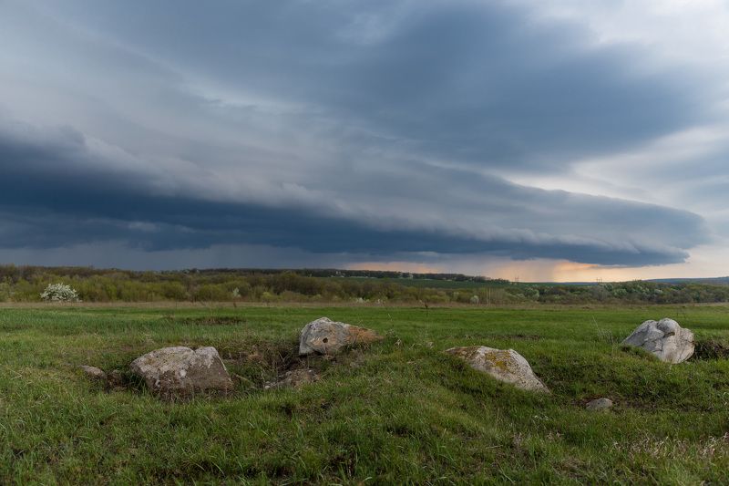 пейзаж, степь, дождь, весна, май, landscape, spring, steppe Storm is comingphoto preview