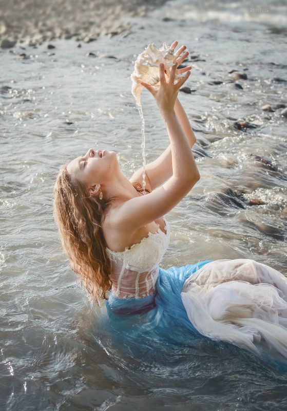 лето, река, девушка, русалка Русалкаphoto preview