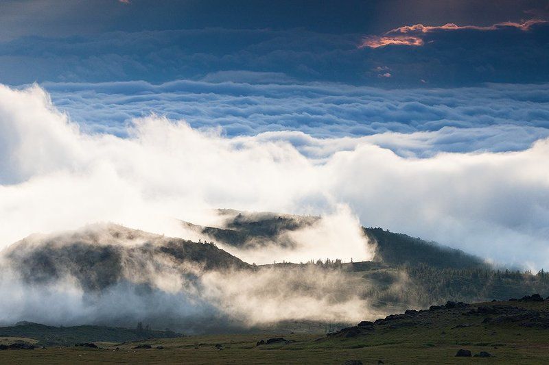 пейзаж,  горы ,   вулкан,    погода,  камчата Про переменчивую погодуphoto preview