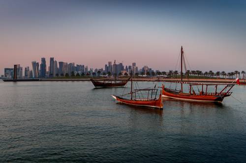 Катар. Лодки дау