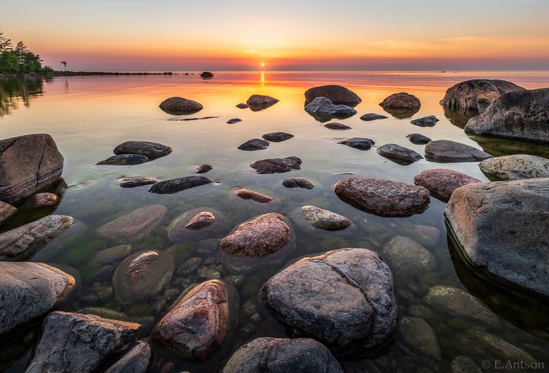 пейзаж, природа, море, эстония, балтийское море, финский залив, elvis antson Тихий вечер на мореphoto preview